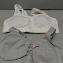 Fruit of the Loom Women's 2-Pack Shirred Front Sport Bra – Removable Pads for Customizable Support 36