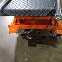 VEVOR Hydraulic Lift Table, 500 lbs Capacity, 47.2" Lifting Height, Double Scissor Lift Table Cart with 4 Wheels and Non-Slip Pad, Manual Hydraulic Lifting Cart for Material Handling & Transportation