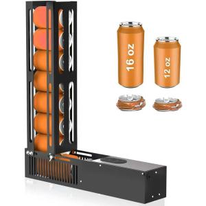 YOTAN Electric Can Crusher, 8oz&12oz&16oz Automatic Aluminum Can Crusher, Can Fill 8 Cans at a Time, Automatic Can Eject, Heavy Duty Can Crushers for Recycling Aluminum Seltzer, Cola, Beer Cans