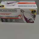 BLACK+DECKER IR1350S Professional Steam Iron with Stainless Steel Soleplate and ExtraLong Cord, Purple