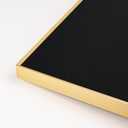 Lightomorrow Bulletin Board 30 x 20 inches, Black Pin Board, Golden Aluminum Framed Fabric Cork Board with 10 Push Pins