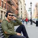 Vssjavun Mens Pullover Hoodie Casual Textured Long Sleeve Half Button Hooded Sweatshirt Army Green (Green, XL)