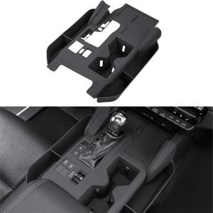 Silicone pad for Toyota Prado 2024-2025,Car Anti-Scratching Protective Cover,2026 Toyota Land Cruiser Prado Accessories,Interior Tuning Accessories,Center Console Cover Organizer Storage Tray(Black)