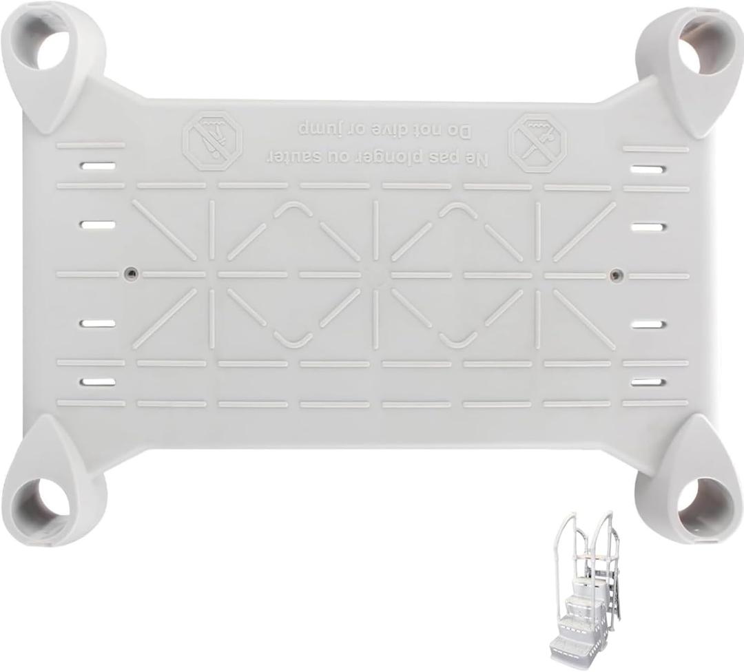 IWIWE Platform Replacement for Above Ground BiltMor Swimming Pool Step (Gery)