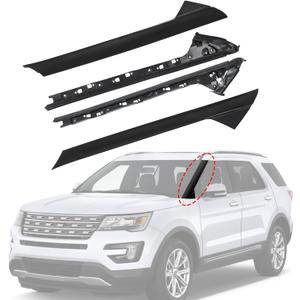 A-Pillar Molding Trim Kit Outer and Inner Trim Set Replacement for 2011-2019 Ford Explorer 4 Door Utility (Left & Right) Replaces 926-451 926-450
