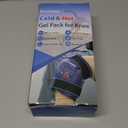 Knee Ice Pack Wrap for Injuries Reusable - Hot & Cold Gel Bags for Leg, Back, Shoulders, Arms, Elbow Injuries, Pain Relief, Swelling, Knee Replacement Surgery（Navy Blue）