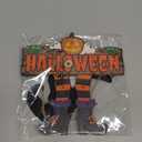 Led Halloween Witch Door Sign Light Up Halloween Door Hanger Wooden Halloween Wreath Decorations with Witch Hat and Legs for Front Door Wall Porch Decor(Purple, Witch Style)