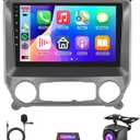 2G 64G Android Car Stereo for Chevrolet Silverado/GMC Sierra 2014-2018, Wireless Carplay Android Auto Car Radio, 10.1'' Touchscreen Head Unit Bluetooth Mirror Link GPS WiFi FM/RDS EQ Backup Camera SWC