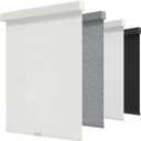 GENIMO Cordless Blackout Roller Shades, 45" W X 72" H, Linen Beige