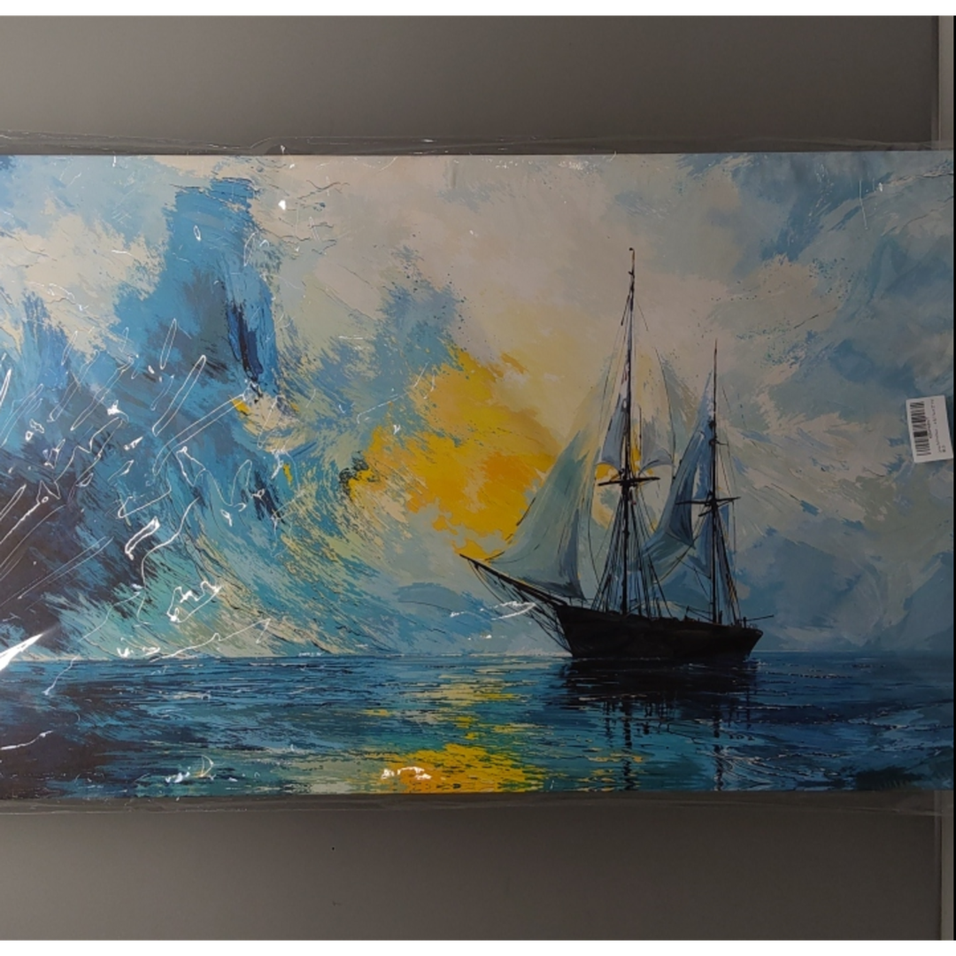 Canvas Wall Art Decor Modern Wall Art Pictures for Living Room Blue Coastal Wall Art Prints Artwork for Walls Landscape Natural Wall Art Decor Art Work for Home Office Room Wall Decor 20" x 40"