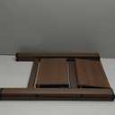 Taranta 2 Step Ladder,Aluminum Lightweight Folding 2 Step Stool with Anti-Slip Wide Pedal,330lbs Capacity Step Ladder for Household,Kitchen,Office - Walnut