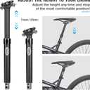 CXWXC Dropper Post 27.2/30.9/31.6mm - 125mm Travel Bike Seat Post - Dropper Seatpost Internal Cable Routing for Mountain Gravel Bikes eBike