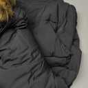 SOMTHRON Men's Casual Trench Coat Slim Fit Notched Collar Long Jacket Overcoat Single Breasted Pea Coat wih Pockets (3X-Large, Black)