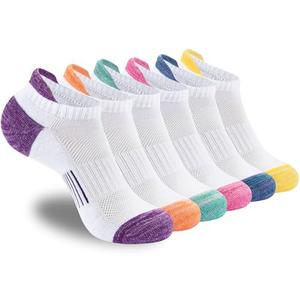 ATBITER Womens Ankle Socks 6 Pairs Cushioned Running Athletic No Show Socks With Tab