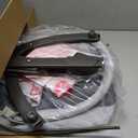 3-in-1 Portable Baby Bouncer & Rocker Chair for Newborn to Toddler - 4 Adjustable Recline Positions, Breathable Cotton Fabric, Natural Vibration, Supports Up to 33 lbs (Grey) (Grey)