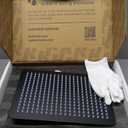 KES Black Shower Faucet Set with 12" Rectangle Rain Head, Shower Head System with 3-Modes Handheld Spray, Pressure-Balanced Anti-Scald Valve, XB6247S12-BK