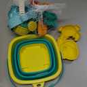 HomeMall 14PCS Beach Toys for Kids, Sand Toys Set for Toddlers, Sandbox Toys Includes Collapsible Bucket Shovel and Rake Set, Sand Molds, Summer Outdoor Travel Beach Toys for Kids Toddlers Boys Girls
