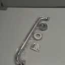 16 Inch Anti-Slip Shower Grab Bar, iMomwee Chrome Stainless Steel Bathroom Grab Bar Handle with Textured Grip, Shower Balance Bar, Safety Hand Rail Support, Handicap Elderly Senior Assist Bath Handle