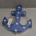 Led Anchor Marquee Light Battery Operated Anchor Shaped Night Lamp for Home Wedding Party Decoration Nautical Led Decor Blue