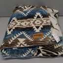 Wrangler - Throw Blanket, Super Soft Coco Flannel Bedding, Yellowstone Inspired, Western Luxurious Bedding, Oeko-Tex Certified (Jericho Turquoise, 60" x 70")