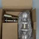 BESTTEN Keyed Same Exterior Door Knob and Single Cylinder Deadbolt Combo Set, Keyed Alike Entry Door Knobs with Lock and Keys for Entrance and Front Door, Satin Nickel