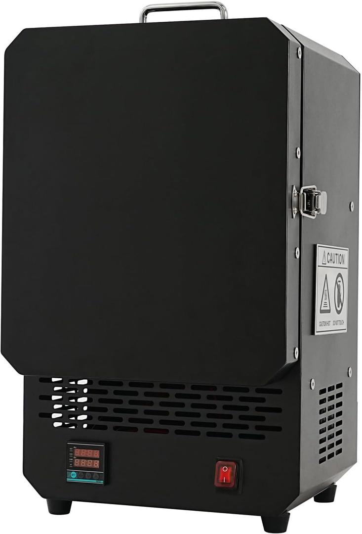 1500W Programmable Electric Kiln Furnace with Multi-Stage Temperature Control, 1200℃/2192℉ Max,Compact Tabletop Melting Oven for Jewelry Making, Metal Casting, Pottery Glazing & DIY Crafts