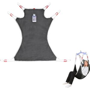 Full Body Patient Lift Sling Heavy Duty 500lbs, Mesh Shower Sling for Home Use, Universal Medical Transfer Sling Compatible Suitable for Disabled,Elderly (S)