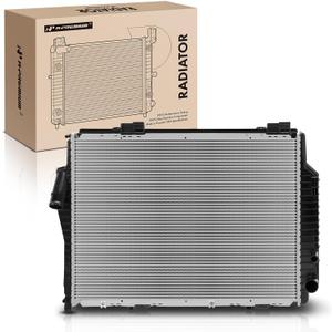 A-Premium Engine Coolant Radiator Assembly with Transmission Oil Cooler Compatible with Mercedes-Benz C43 AMG 1998-2000, SLK32 AMG 2002-2004, SLK320 2001-2004, CLK430, CLK55 AMG & Chrysler Crossfire