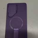 SURITCH for Samsung Galaxy S25 Ultra Phone Case, Magnetic Protective Cover with Camera Cover & Adjustable Metal Kickstand for Galaxy S25 Ultra (2025)-Dark Purple