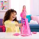 Barbie Rise & Surprise Doll & Accessories, Pet Birthday Series with 12 Surprises Including Slide & Color-Change Activity 