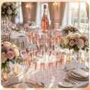 Gisafai 3-tier Clear Acrylic Champagne Tower with 28 Slots Champagne Display Stand Cocktail Tree Stand for Drinks Wine Glass Stemware Display Rack for Party Weddings Celebration