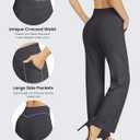 G4Free Wide Leg Pants for Women Loose Yoga Pants with Pockets Petite/Regular/Tall Stretch Casual Lounge Pants (Small, Deep Grey)