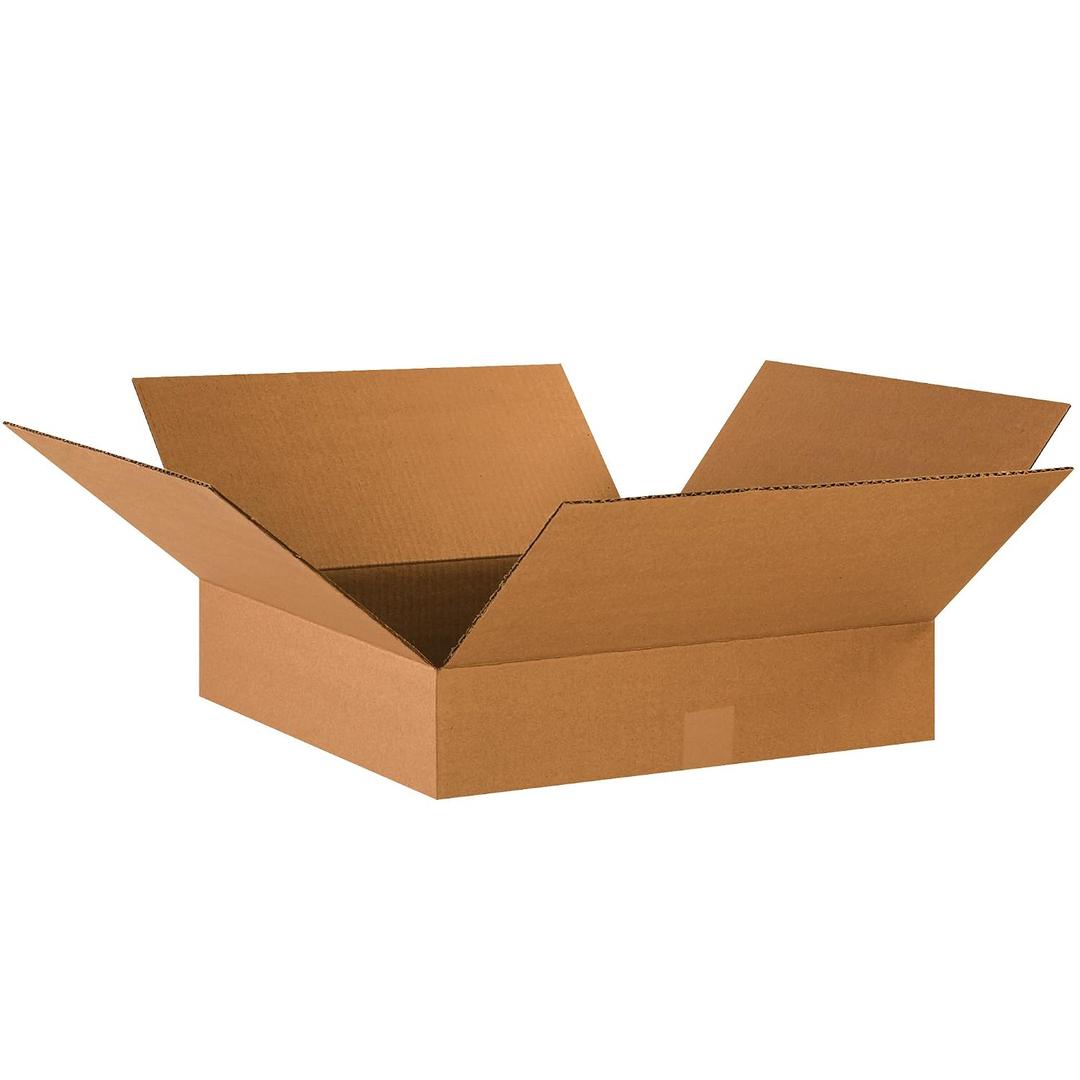 TAPE LOGIC 17 x 17 x 4 Corrugated Cardboard Boxes, Flat 17"L x 17"W x 4"H, Pack of 25 | Shipping, Packaging, Moving, Storage Box for Home or Business, Strong Wholesale Bulk Boxes