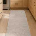 Color&Geometry Kitchen Rugs and Mats Non Slip Washable, Absorbent,Woven Kitchen Runner Rug Easy to Clean Kitchen Floor Mats for in Front of Sink, Laundry Room, Hallway, 24"x72", Beige