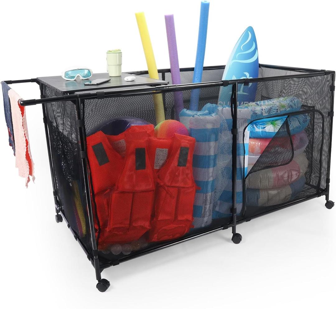270Gal Pool Float Storage, Pool Storage, Pool Float Holder (Iron), TOP-L