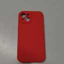 Vooii Compatible with iPhone 13 Case, Liquid Silicone Upgrade [Camera Protection] [Soft Anti-Scratch Microfiber Lining] Shockproof Phone Case for iPhone 13 6.1 inch - Red