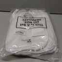 Toulite 50 Pcs White Bibs for Baby Washable Reusable Waterproof Cotton Feeder Bibs with Double Sided Design for Baby Shower Activity and Gifts