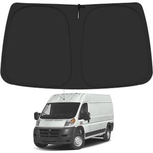 Windshield Sun Shade for Dodge RAM ProMaster Accessories 2014-2024, Foldable Window Sunshade Sun Visor Protector, Front Windshield Sunshade Sun Shield
