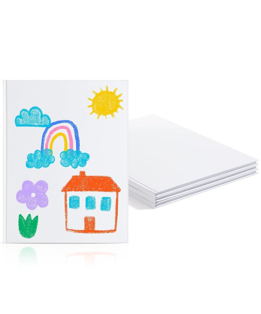 Mr. Pen- Blank Hardcover Books, 8.5 x 11 Inches, 40 Pages, 3 Pack, Blank Notebooks for Kids, Notebooks for Kids