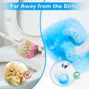 48 Count Flushable Toilet Refills, Disposable Toilet Bowl Paper Bulk, Fresh Flushable Toilet Brush Refill Pads for Toilet and Bathroom, Toilet Brush Accessories (No Handle)