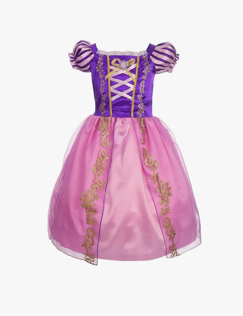 Acecharming Rapunzel Princess Dress for Girls Tangled Costume Fancy Dress Up for Birthday Cosplay Party Gifts 100