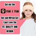 PEAK 2 PEAK Boys and Girls Winter Hat and Gloves Set  Knit Pom-Pom Beanie with Sparkle  Ages 4-12 (Sequin)