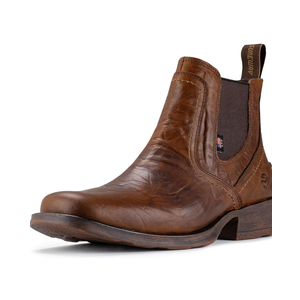 SUREWAY Mens Western Chelsea Cowboy Boots for Men Square Toe,All-Weather Rugged Slip-On Work/Casual/Dress Boots Shoes for Men,Built for Comfort & Durability, Size 11