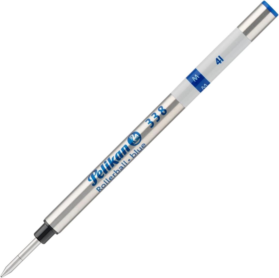 Pelikan 338 Rollerball Refill, For Pelikan Souveran and Celebry Rollerball Pens, Medium Point, Blue Ink, 1 Each (922187)