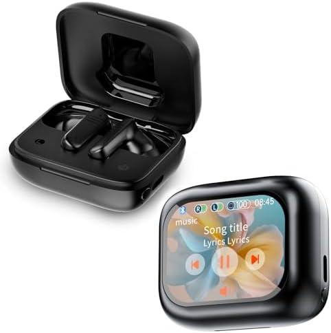 SIXTHGU Ear Buds Wireless Earbuds Bluetooth 5.4 Headphones with 40H Playtime Touch Screen Earbuds (Black)