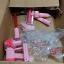 4-in-1 Kids Toy Vacuum That Works with Suction, Electric Toy Toddler Vacuum Cleaner for Children Ages 3 4 5 6+ Boys & Girls,Toddlers Toys Cleaning Set for Pretend Play (Pink)