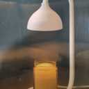 White candle warmer lamp, scented wax warmer, Christmas candle warmer lamp gifts for women, housewarming gifts (Output Adapter not Included)