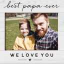 Papa Picture Frame 5x7, Best Papa Ever Grandpa Grandfather Gifts for Christmas Birthday from Grandkids, Grandpa Grandfather Gifts Picture Photo Frames for Tabletop Desk Decor