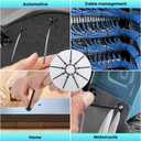 200Pcs Nylon Universal Cable Tie Buckle, Ziplock Pro Car Button Grip Ziptie Lock Clips, Strap Style Self-Locking Zip Tie for Automotive Bumper Fender Liner Auto Body Trim Panel Fastener Push Rivets