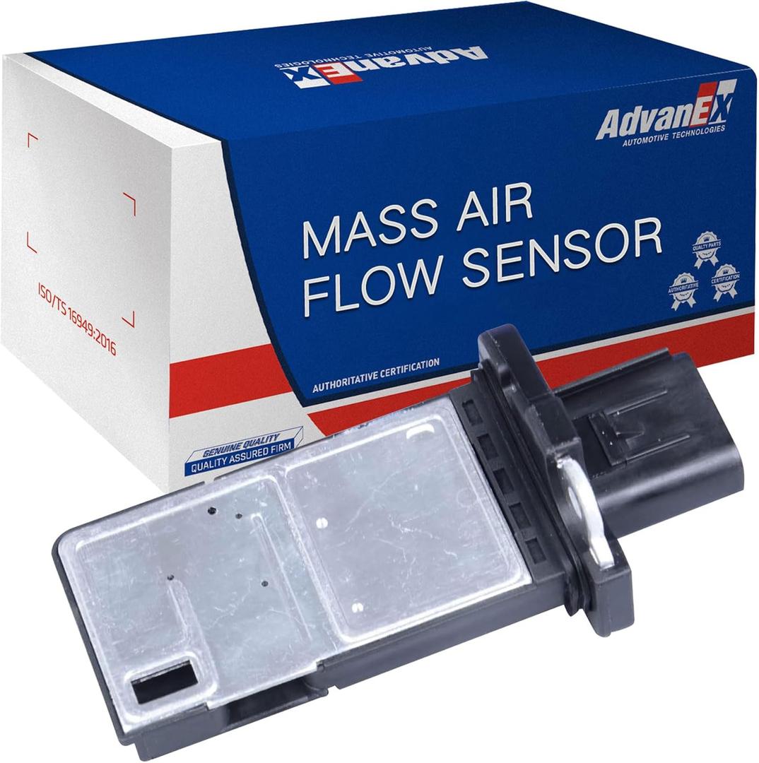 Mass Air Flow Sensor 3L3Z-12B579-BA Compatible with Ford Lincoln Mercury E150 Escape Explorer MKT MKS MKX B2300 B3000 Grand Marquis Milan Sable Replaces MAF0012